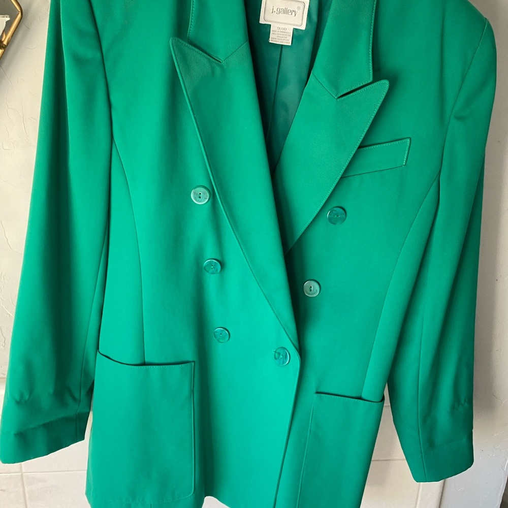 Vintage Women's Green Blazer